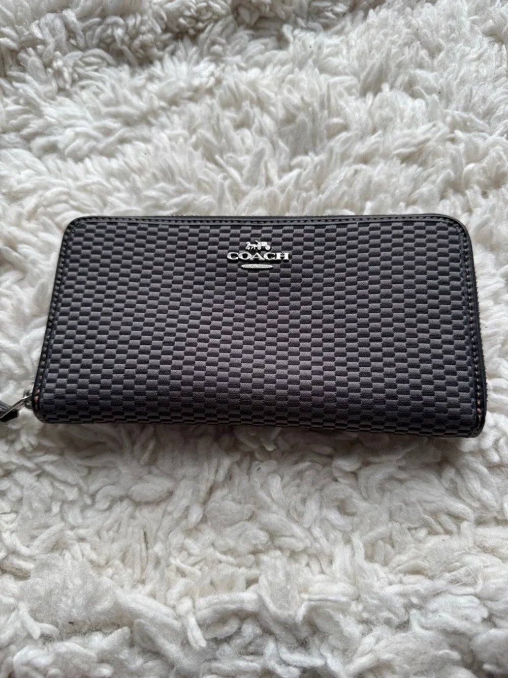 Coach Jacquard Zip‎ Wallet